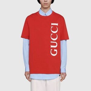 Gucci Red Men's Shirt